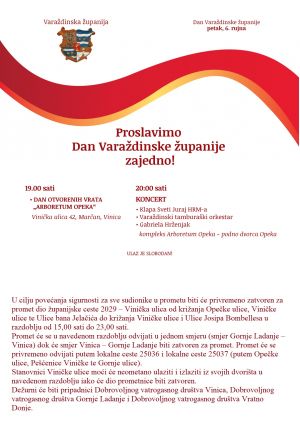 Proslavimo zajedno Dan Varaždinske županije!